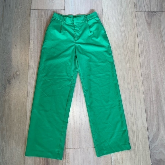 Divided Pants - Divided Green Trousers Pants Size Small